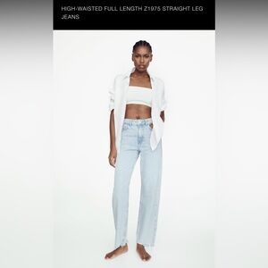 NWT Zara Full Length Straight Leg